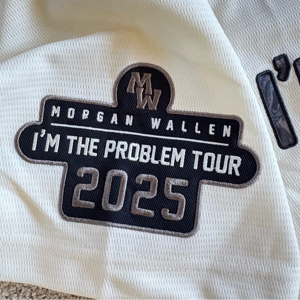 Morgan Wallen I’m The Problem 2025 Tour Official Merch Baseball Jersey Size XL - Picture 6 of 9
